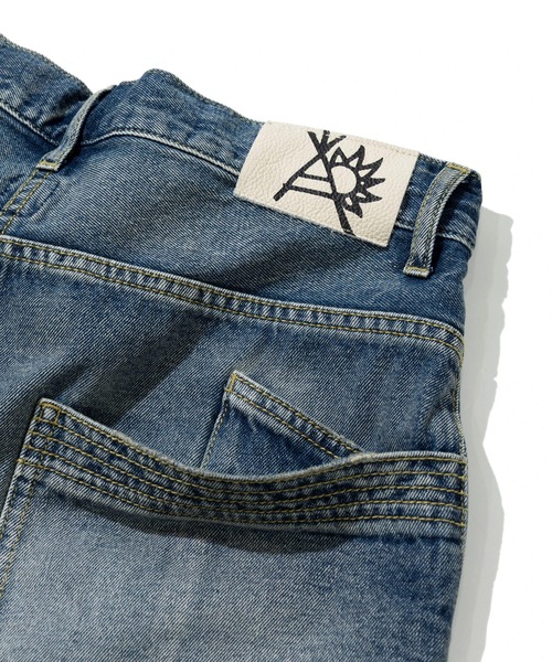 go slow caravan(ゴースローキャラバン)の「10oz デニムバイアスダメージ ワイドショーツ(その他パンツ・メンズ・インディゴブルー/ブラック系その他・MEDIUM/LARGE/X-LARGE)」の12枚目の写真