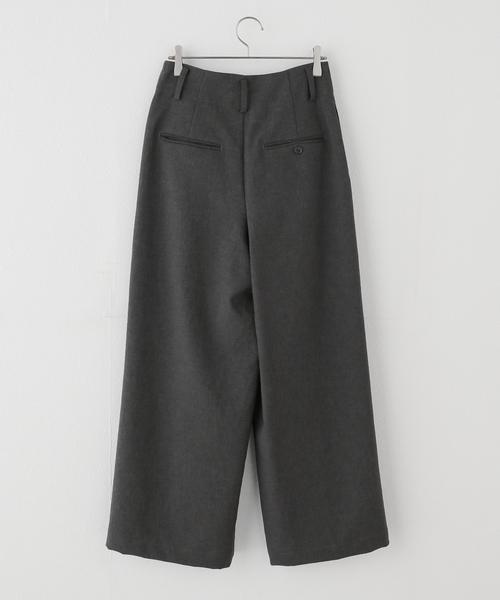 JOURNAL STANDARD(ジャーナルスタンダード)の「ハイウエストタックワイドパンツ(その他パンツ・レディース・チャコールグレー/ベージュ・38/36)」の7枚目の写真