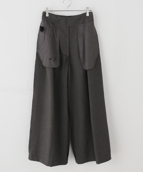 JOURNAL STANDARD(ジャーナルスタンダード)の「ハイウエストタックワイドパンツ(その他パンツ・レディース・チャコールグレー/ベージュ・38/36)」の12枚目の写真