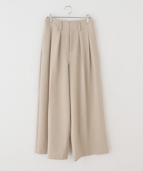 JOURNAL STANDARD(ジャーナルスタンダード)の「ハイウエストタックワイドパンツ(その他パンツ・レディース・チャコールグレー/ベージュ・38/36)」の15枚目の写真