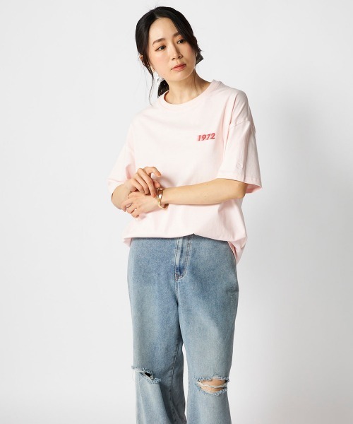 Ocean Pacific(オーシャンパシフィック)の「【OP:オーピー】レディースカレッジロゴコットンTシャツ バックプリント(Tシャツ/カットソー・レディース・チャコールグレー/ピンク・LARGE/X-LARGE/MEDIUM)」の17枚目の写真