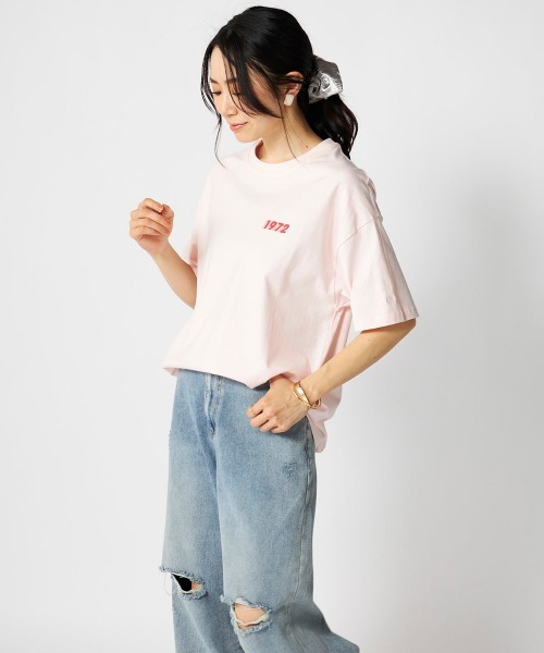 Ocean Pacific(オーシャンパシフィック)の「【OP:オーピー】レディースカレッジロゴコットンTシャツ バックプリント(Tシャツ/カットソー・レディース・チャコールグレー/ピンク・LARGE/X-LARGE/MEDIUM)」の18枚目の写真