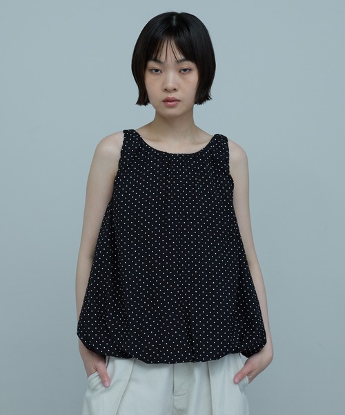 leimn(レイムン)の「ドットバルーントップス(タンクトップ・レディース・ブラック/ホワイト・FREE)」の21枚目の写真
