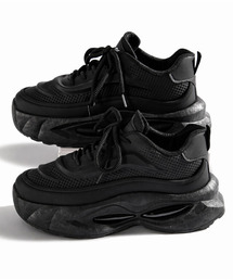 neos（ネオス）の「【neos】ボリュームソール ミドルカット ダッドスニーカー 厚底 クッションスニーカー（スニーカー）」