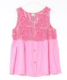 カットワークコットン ノースリーブブラウス W