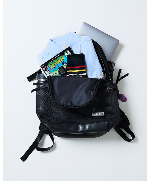 WIND AND SEA(ウィンダンシー)の「Back Pack(バックパック/リュック・メンズ・ブラック・FREE)」の3枚目の写真