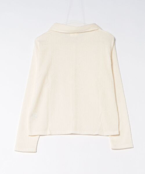 URBAN ISLAND SOCIETY(アーバンアイランドソサエティ)の「メランジ クレープ シャツ レディース / URBAN ISLAND SOCIETY(アーバンアイランドソサエティ)(シャツ/ブラウス・レディース・アイボリー/ブラウン/ライトグレー・FREE)」の4枚目の写真
