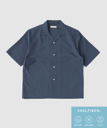 B.C STOCK | 【速乾・接触冷感・UVカット】COOLFIBER(R)Air オープンカラーシャツ(シャツ/ブラウス)