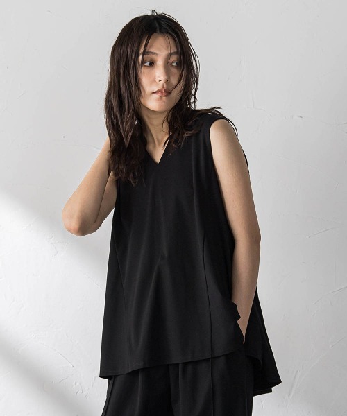 MAYSON GREY(メイソングレイ)の「ノースリフレアプルオーバー+パンツセットアップ(ワンピース・レディース・ブラック・M)」の18枚目の写真