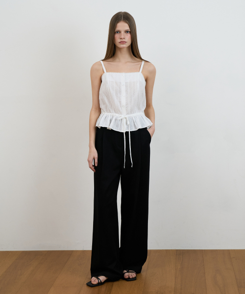 DEHEVE（デヘヴェ）の「Lace String Sleeveless [Ivory]（Tシャツ/カットソー・レディース・アイボリー・OS）」の9枚目の写真
