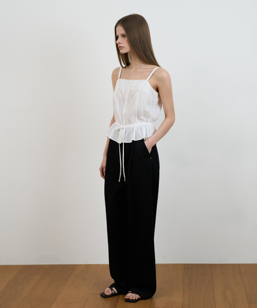 DEHEVE（デヘヴェ）の「Lace String Sleeveless [Ivory]（Tシャツ/カットソー・レディース・アイボリー・OS）」の10枚目の写真