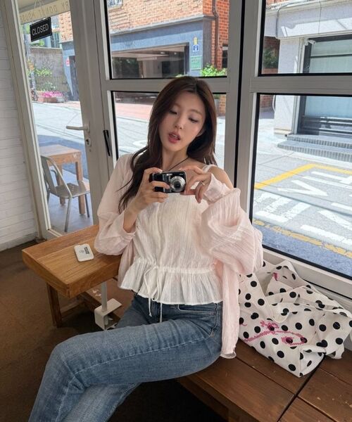 DEHEVE（デヘヴェ）の「Lace String Sleeveless [Ivory]（Tシャツ/カットソー・レディース・アイボリー・OS）」の13枚目の写真