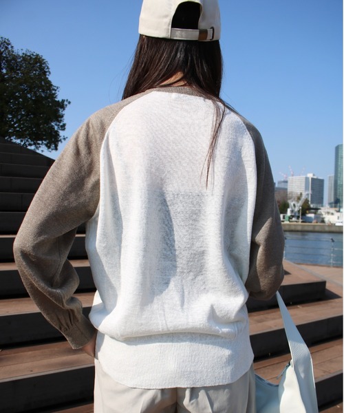 Scrap Book（スクラップブック）の「【NOTHING WRITTEN】GRIN LINEN KNIT TOP（ニット/セーター・レディース・ホワイト系その他・S）」の4枚目の写真