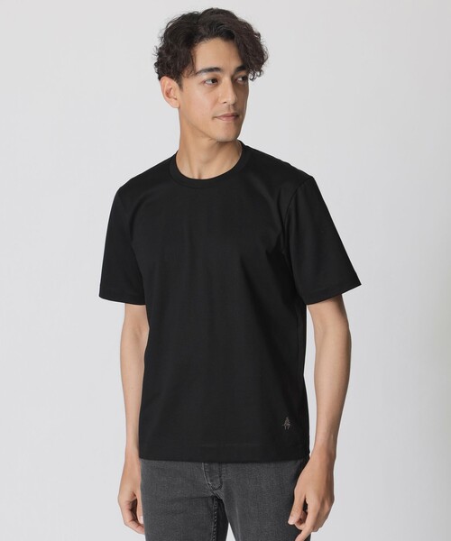 Paul Stuart（ポールスチュアート）の「サファイアクール半袖Tシャツ（Tシャツ/カットソー・メンズ・ホワイト/ブラック・M/L/XL）」の2枚目の写真