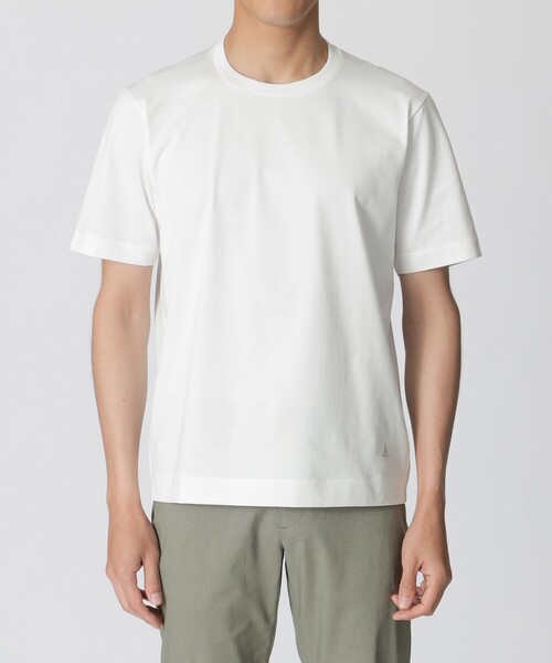 Paul Stuart（ポールスチュアート）の「サファイアクール半袖Tシャツ（Tシャツ/カットソー・メンズ・ホワイト/ブラック・M/L/XL）」の11枚目の写真