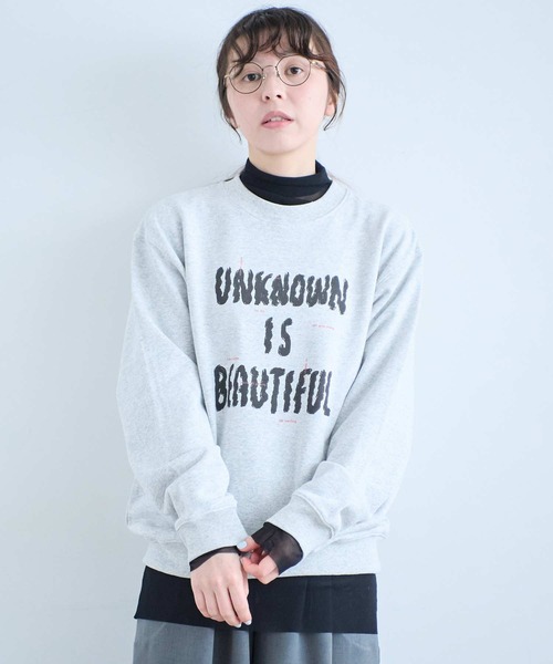 I am I in fact...（アイアムアイインファクト）の「U＝B SWEAT SHIRT（スウェット・レディース・グレー・FREE）」の3枚目の写真