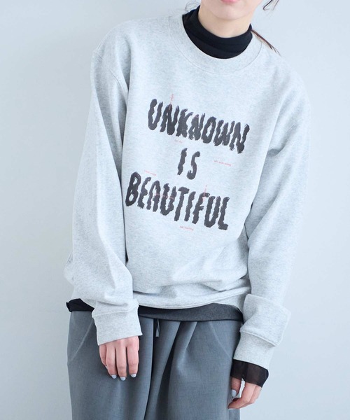 I am I in fact...（アイアムアイインファクト）の「U＝B SWEAT SHIRT（スウェット・レディース・グレー・FREE）」の4枚目の写真