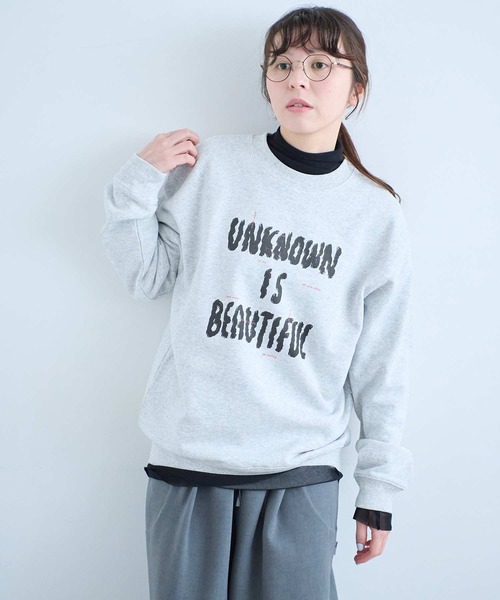 I am I in fact...（アイアムアイインファクト）の「U＝B SWEAT SHIRT（スウェット・レディース・グレー・FREE）」の5枚目の写真