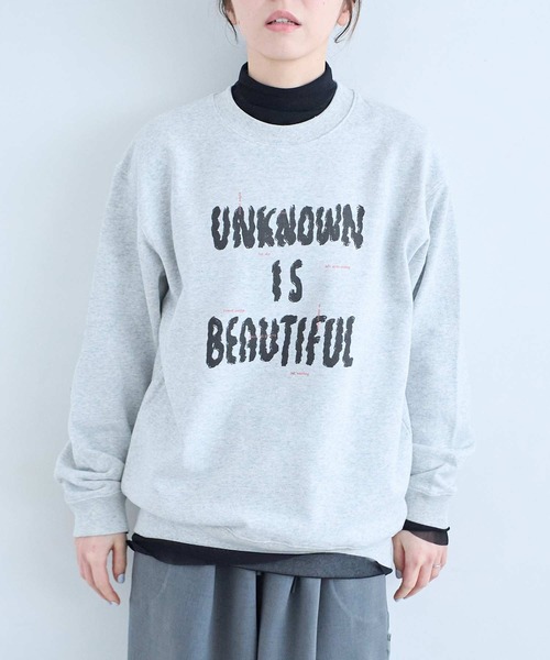 I am I in fact...（アイアムアイインファクト）の「U＝B SWEAT SHIRT（スウェット・レディース・グレー・FREE）」の6枚目の写真
