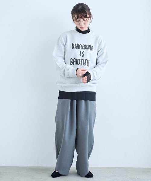 I am I in fact...（アイアムアイインファクト）の「U＝B SWEAT SHIRT（スウェット・レディース・グレー・FREE）」の7枚目の写真