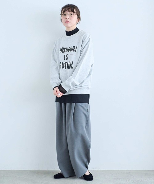 I am I in fact...（アイアムアイインファクト）の「U＝B SWEAT SHIRT（スウェット・レディース・グレー・FREE）」の8枚目の写真