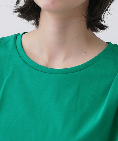 Dessin（デッサン）の「【接触冷感/UVカット】美光沢ノースリーブカットソー（Tシャツ/カットソー・レディース・ブラック/ホワイト系/レンガ/キャメル/グリーン/ブルー・02/01/03）」の21枚目の写真