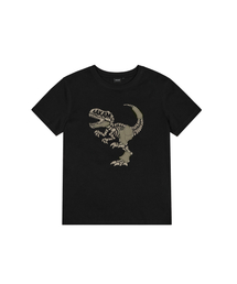 Dino Patch Half Top (Black)