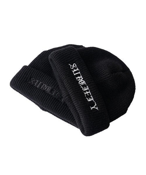 Subciety(サブサエティ)の「Wool beanie(ニットキャップ/ビーニー・メンズ・ブラック×ブラック/ブラック×ホワイト・FREE)」の15枚目の写真
