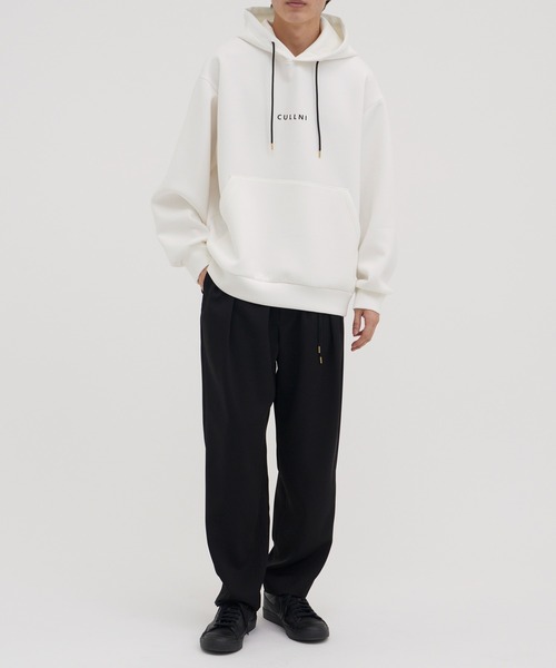 CULLNI(クルニ)の「【CULLNI】CULLNI Logo Embroidery Hoodie(パーカー・メンズ・ブラック/ホワイト・1/2)」の10枚目の写真