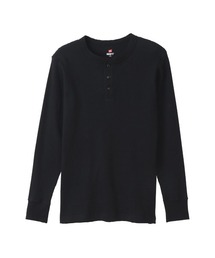 Hanes/ヘインズ  BEEFY ヘンリーネックロングスリーブ