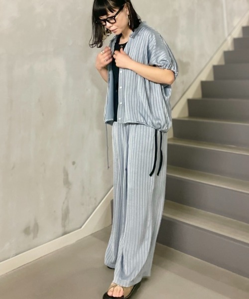DROIT BELLO(ドロイトベロ)の「DROIT BELLO(ドロイトベロ)サテンカラミオリパンツ(その他パンツ・レディース・グレー系その他3/ブラウン・M)」の10枚目の写真