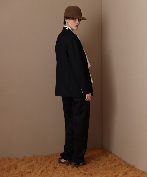 allureville(アルアバイル)の「フラノジョガーパンツ(その他パンツ・レディース・ネイビー・2/1)」の3枚目の写真