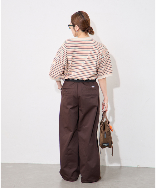 STAR&STRIPE(スターアンドストライプ)の「【STAR&STRIPE/スターアンドストライプ】オーバーFIT リンガーT(Tシャツ/カットソー・レディース・チャコールグレー/ブラウン/ピンク/グリーン・FREE)」の20枚目の写真