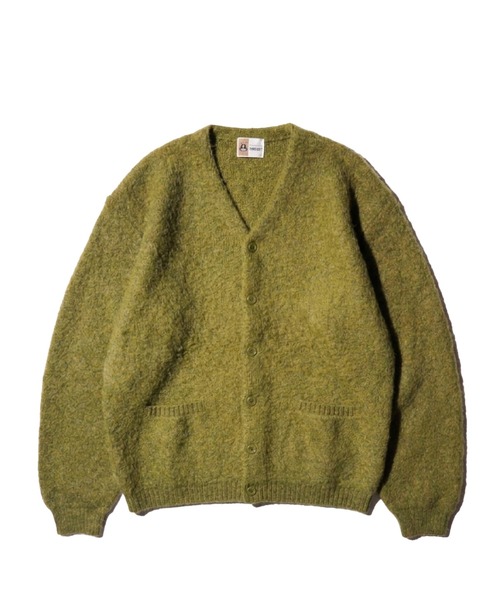 TOWNCRAFT(タウンクラフト)の「TOWNCRAFT / タウンクラフト MOHAIR SHAGGY CARDIGAN モヘア シャギーカーディガン(カーディガン/ボレロ・メンズ・グレー/ブラウン/レッド/ブラック/イエロー/グリーン/オリーブ・SMALL/MEDIUM/LARGE)」の4枚目の写真
