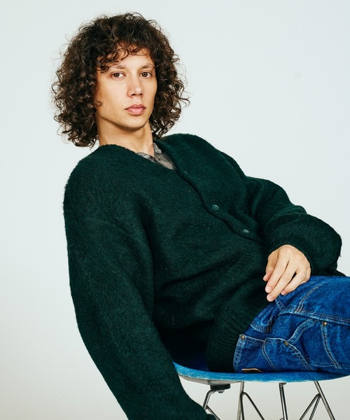 TOWNCRAFT(タウンクラフト)の「TOWNCRAFT / タウンクラフト MOHAIR SHAGGY CARDIGAN モヘア シャギーカーディガン(カーディガン/ボレロ・メンズ・グレー/ブラウン/レッド/ブラック/イエロー/グリーン/オリーブ・SMALL/MEDIUM/LARGE)」の15枚目の写真