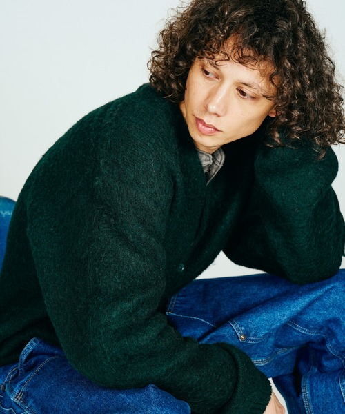 TOWNCRAFT(タウンクラフト)の「TOWNCRAFT / タウンクラフト MOHAIR SHAGGY CARDIGAN モヘア シャギーカーディガン(カーディガン/ボレロ・メンズ・グレー/ブラウン/レッド/ブラック/イエロー/グリーン/オリーブ・SMALL/MEDIUM/LARGE)」の17枚目の写真