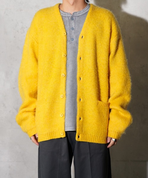 TOWNCRAFT(タウンクラフト)の「TOWNCRAFT / タウンクラフト MOHAIR SHAGGY CARDIGAN モヘア シャギーカーディガン(カーディガン/ボレロ・メンズ・グレー/ブラウン/レッド/ブラック/イエロー/グリーン/オリーブ・SMALL/MEDIUM/LARGE)」の21枚目の写真
