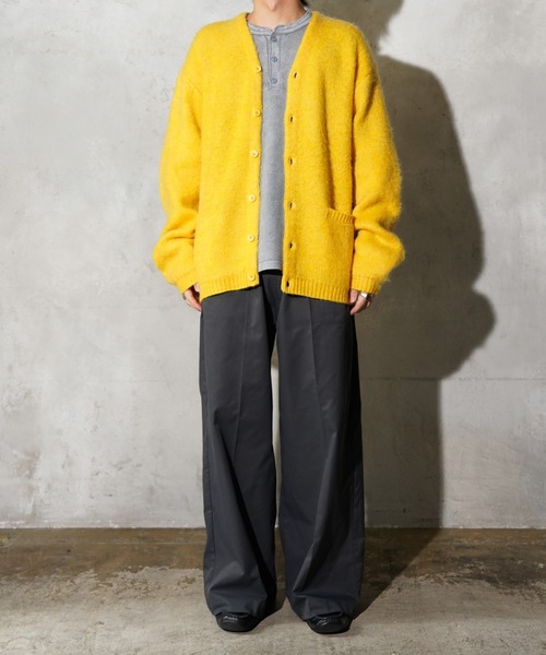 TOWNCRAFT(タウンクラフト)の「TOWNCRAFT / タウンクラフト MOHAIR SHAGGY CARDIGAN モヘア シャギーカーディガン(カーディガン/ボレロ・メンズ・グレー/ブラウン/レッド/ブラック/イエロー/グリーン/オリーブ・SMALL/MEDIUM/LARGE)」の22枚目の写真