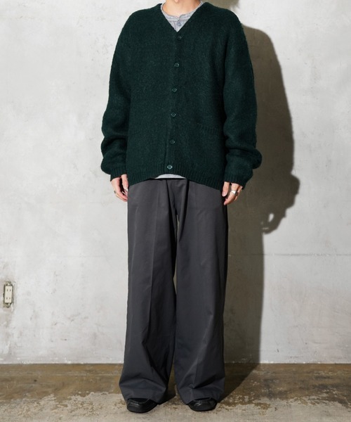 TOWNCRAFT(タウンクラフト)の「TOWNCRAFT / タウンクラフト MOHAIR SHAGGY CARDIGAN モヘア シャギーカーディガン(カーディガン/ボレロ・メンズ・グレー/ブラウン/レッド/ブラック/イエロー/グリーン/オリーブ・SMALL/MEDIUM/LARGE)」の19枚目の写真