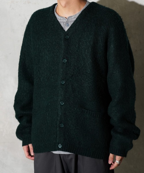 TOWNCRAFT(タウンクラフト)の「TOWNCRAFT / タウンクラフト MOHAIR SHAGGY CARDIGAN モヘア シャギーカーディガン(カーディガン/ボレロ・メンズ・グレー/ブラウン/レッド/ブラック/イエロー/グリーン/オリーブ・SMALL/MEDIUM/LARGE)」の20枚目の写真