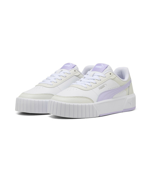 PUMA(プーマ)の「PUMA プーマ ウィメンズ キャリーナ ミア スニーカー(スニーカー・レディース・ホワイト×パープル/ホワイト×ブルー・25.0cm/25.5cm/24.0cm/22.5cm/23.0cm/23.5cm/24.5cm/22.0cm)」の3枚目の写真