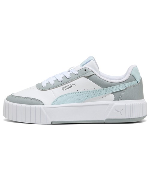 PUMA(プーマ)の「PUMA プーマ ウィメンズ キャリーナ ミア スニーカー(スニーカー・レディース・ホワイト×パープル/ホワイト×ブルー・25.0cm/25.5cm/24.0cm/22.5cm/23.0cm/23.5cm/24.5cm/22.0cm)」の1枚目の写真