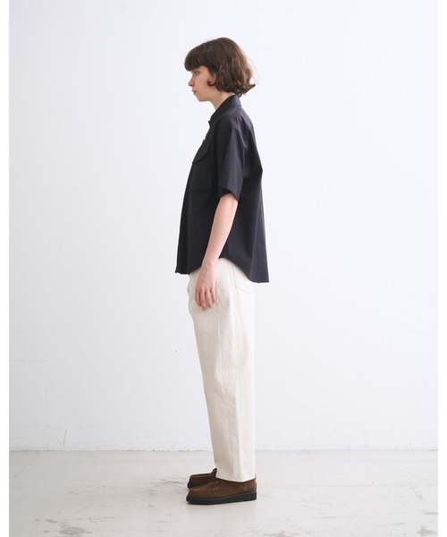 Traditional Weatherwear(トラディショナルウェザーウェア)の「SHIRT 202(Tシャツ/カットソー・レディース・ダークネイビー/オフホワイト・XS/S)」の5枚目の写真