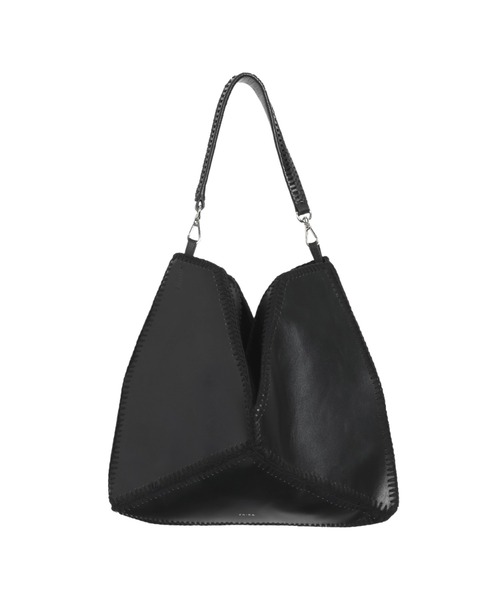 YArKA（ヤーカ）の「【YArKA/ヤーカ】real leather × knit embroidery drawstring 2way bag [kedd2] / レザー×ニット編2wayバッグ（ショルダーバッグ・レディース・ブラック・FREE）」の12枚目の写真