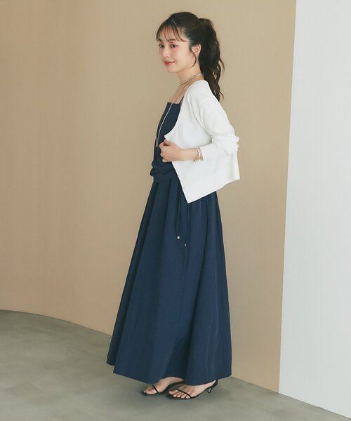 La boutique BonBon(ラブティックボンボン)の「【大人ニュアンスワンピース】ドロストキャミワンピース(ワンピース・レディース・ネイビー/ブラウン/ピンク・38/36)」の17枚目の写真