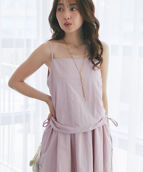La boutique BonBon(ラブティックボンボン)の「【大人ニュアンスワンピース】ドロストキャミワンピース(ワンピース・レディース・ネイビー/ブラウン/ピンク・38/36)」の20枚目の写真