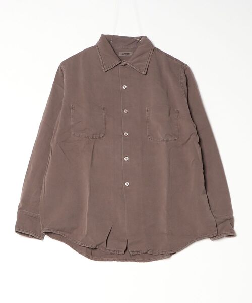 AUTHEN(オーセン)の「【AUTHEN】オーセン/ SILKNIZED TWILL REGULAR SHIRT(ユニセックス)(シャツ/ブラウス・メンズ・ブラック/オフホワイト/ブラウン/ブラック系その他・MEDIUM/LARGE/SMALL)」の12枚目の写真