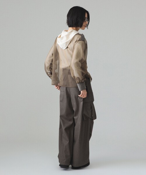 maturely(マチュアリー)の「maturely / リネン ウール ミリタリー パンツ(その他パンツ・レディース・グレー/ベージュ・1/0)」の4枚目の写真