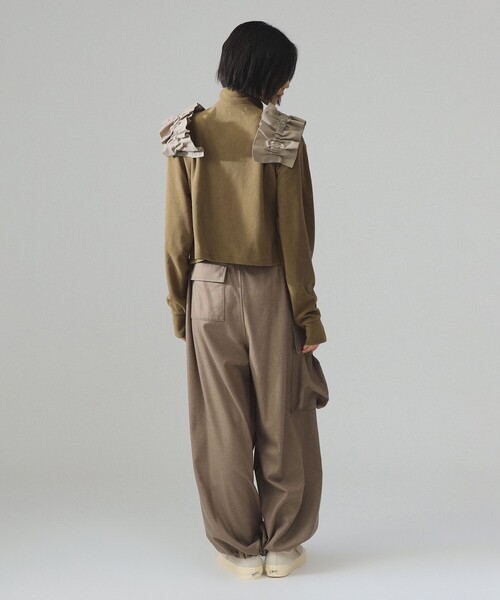maturely(マチュアリー)の「maturely / リネン ウール ミリタリー パンツ(その他パンツ・レディース・グレー/ベージュ・1/0)」の9枚目の写真