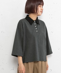 並びボタンポロトップス